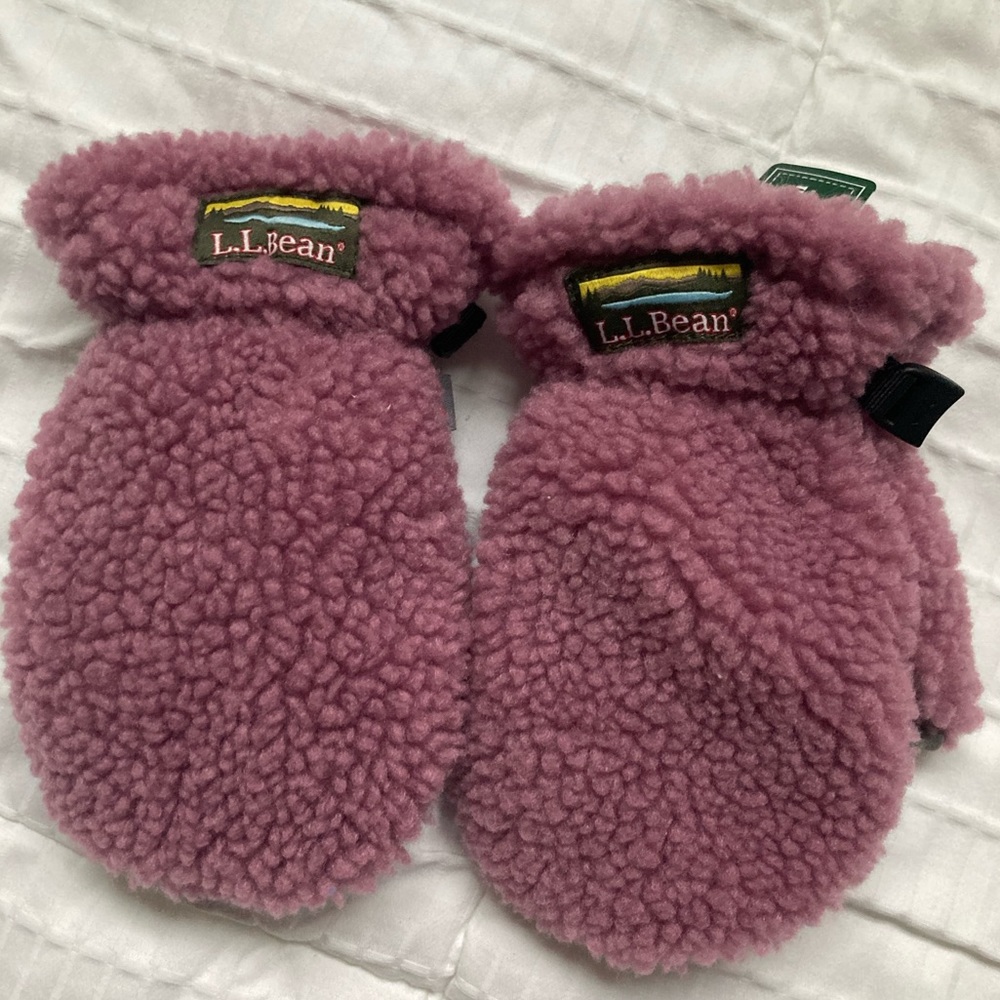 NWT LL Bean Toddlers' Sherpa Mittens